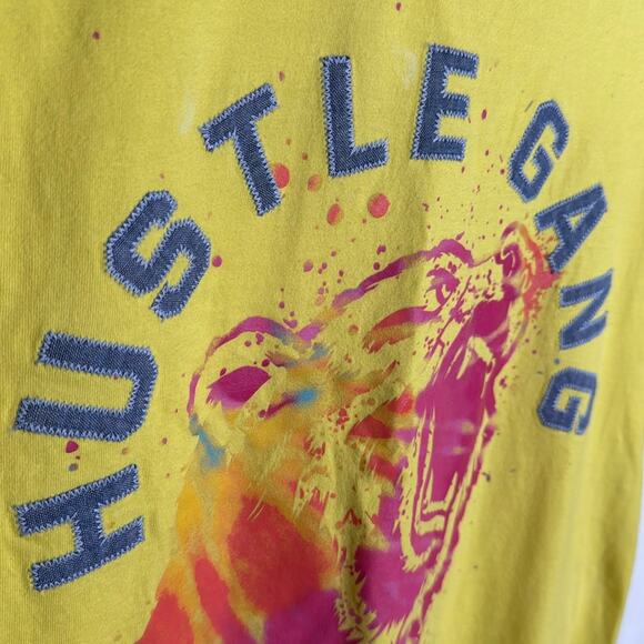 Hustle Gang Men’s Short-Sleeve Appliqué Tee T-shirt M-168 Sz M - Picture 3 of 11